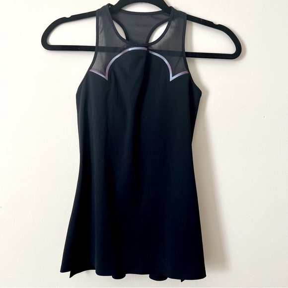 LUCAS HUGH Designer Quantum Black Iridescent Sports Tank Size XS - Picture 3 of 8